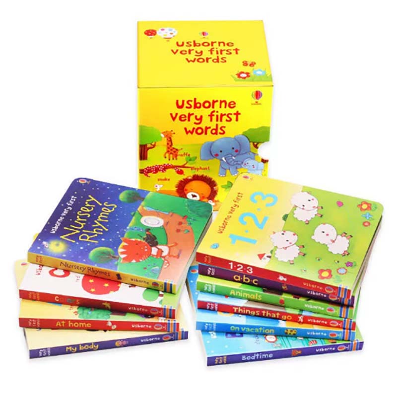 Baby Nursery Colors - Usborne Very First Words 10er-Set Baby-Kinder-Pappbücher: