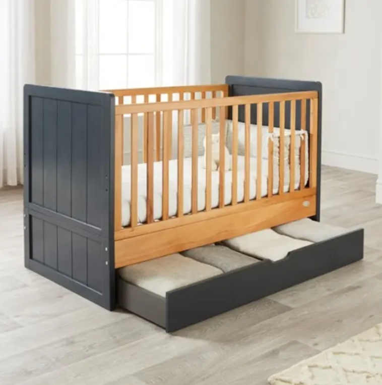 Convertible Crib Set - Umwandelbare Kinderbetten mit Aufbewahrungsschubladen, sicheres Babybett