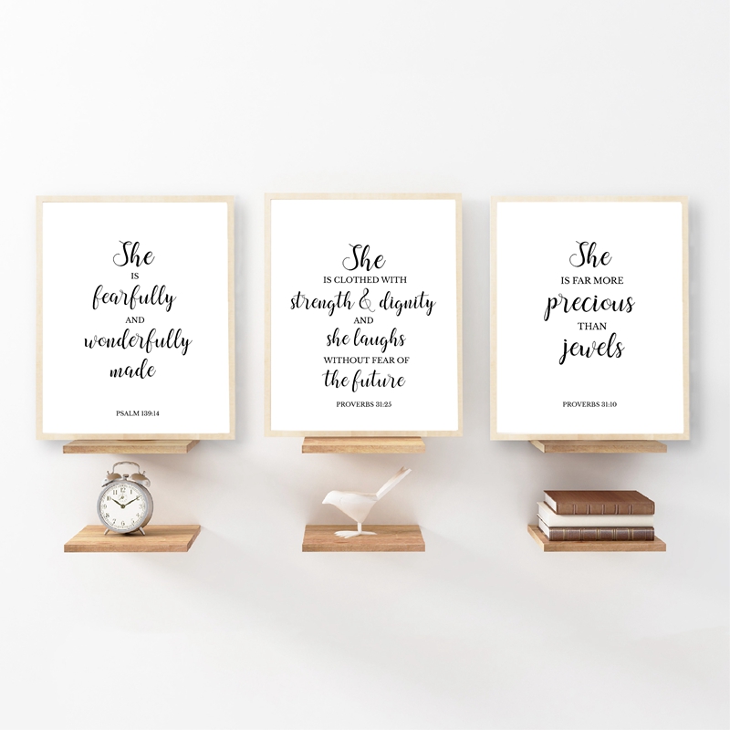 Baby Nursery Quotes - Bibel Verse Zitieren Christian Wand Kunst