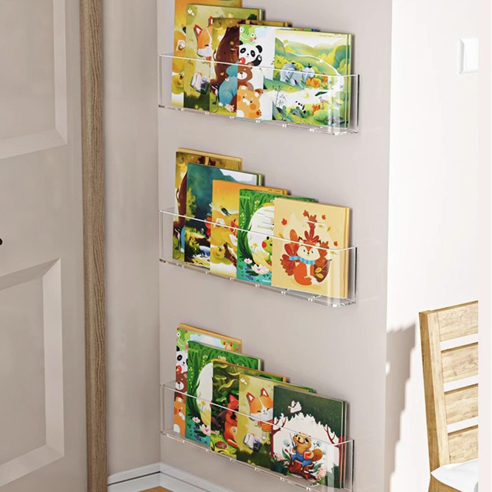 Baby Nursery Bookshelf - 3 x schwebende Bücherregale, Klassenzimmer, Kinder-Bücherregal,