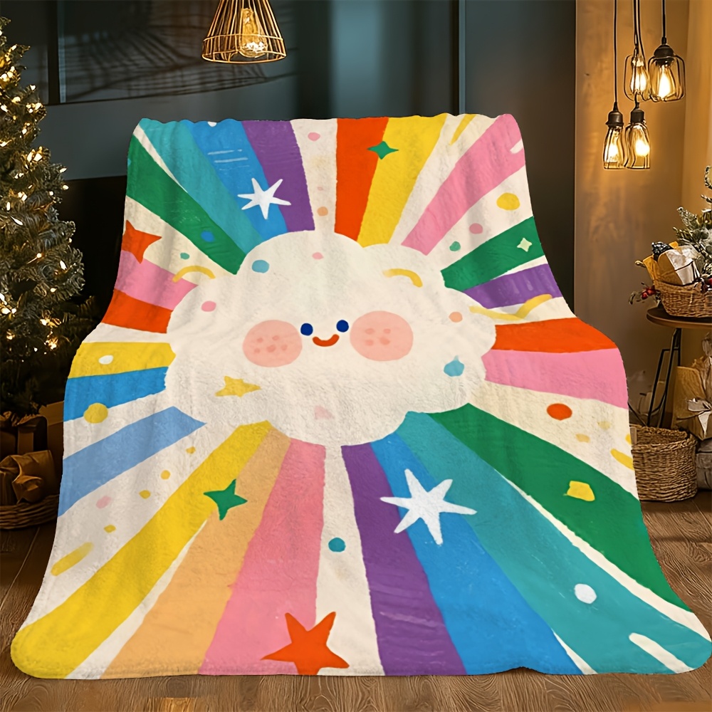 Baby Nursery In Hospital - Supersüße Regenbogen-Wolken-Decke für Baby Kinderzimmer Deko