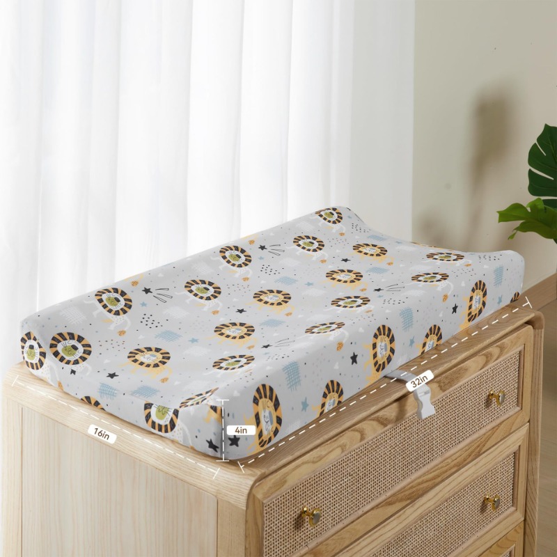 Baby Nursery Colors - 2er-Pack Baby-Wickelunterlage-Abdeckung für Kinderbetten, Spannbettlaken-Set, Rayon,
