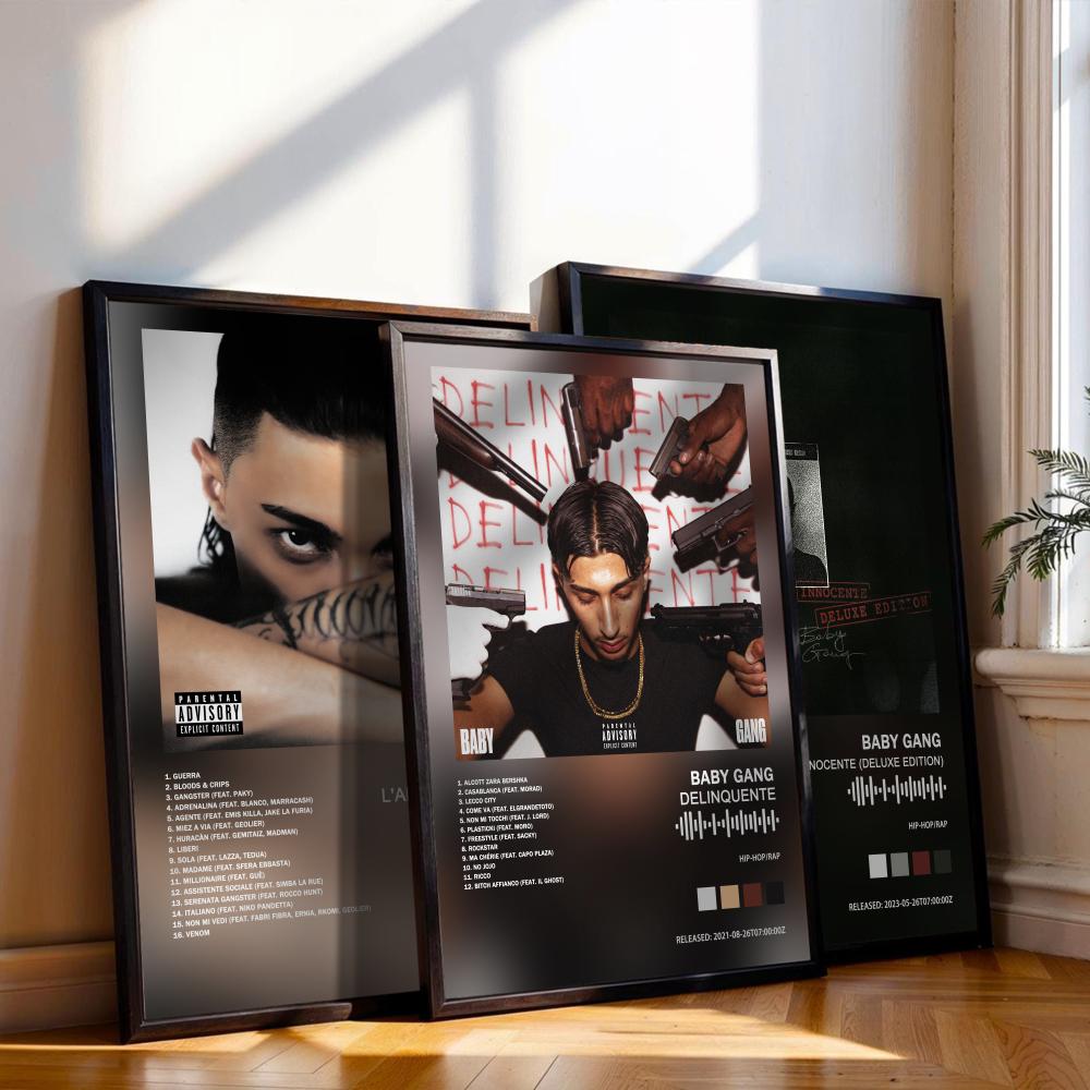 Baby Nursery Images - Baby Gang Poster, Musik-Album-Cover für Zimmer,
