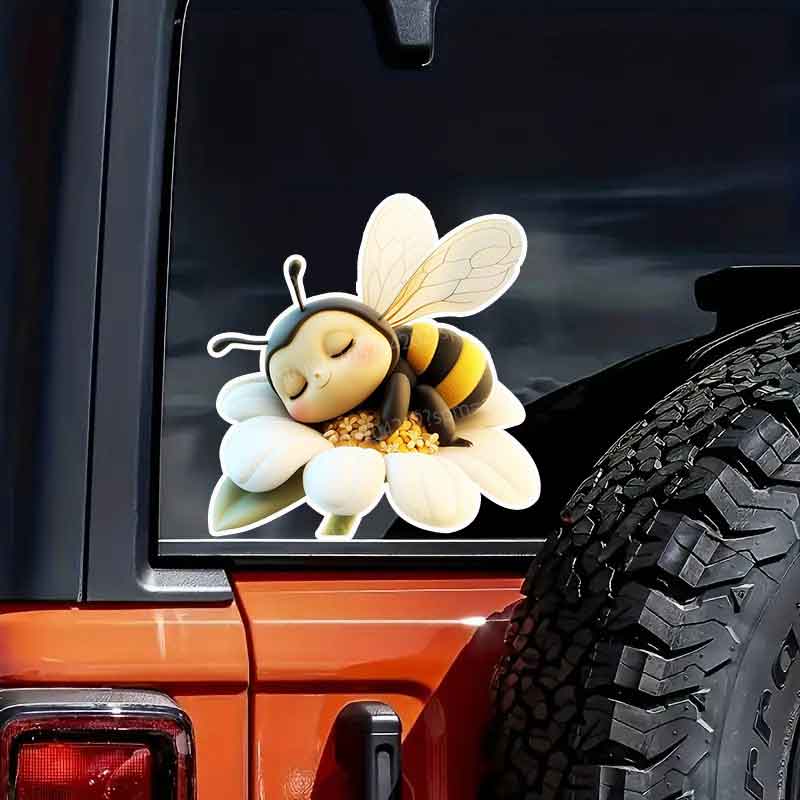 Baby Nursery Yellow Walls - Niedliche Hummel-Autoaufkleber für Fenster, Kinderzimmer-Deko, Baby-Wandkunst,