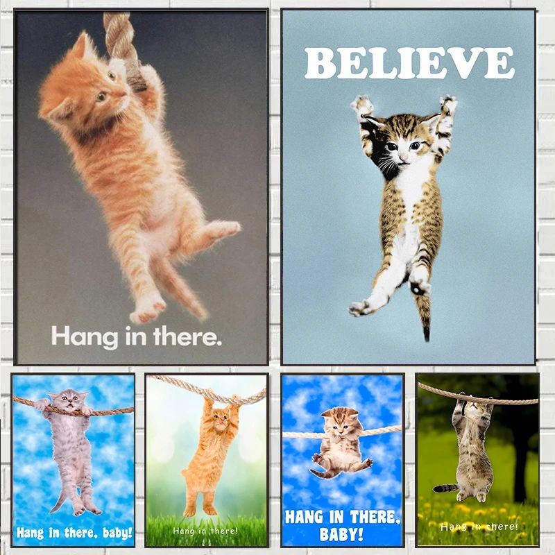 Baby Nursery Images - Hang In There Baby-Poster mit süßer