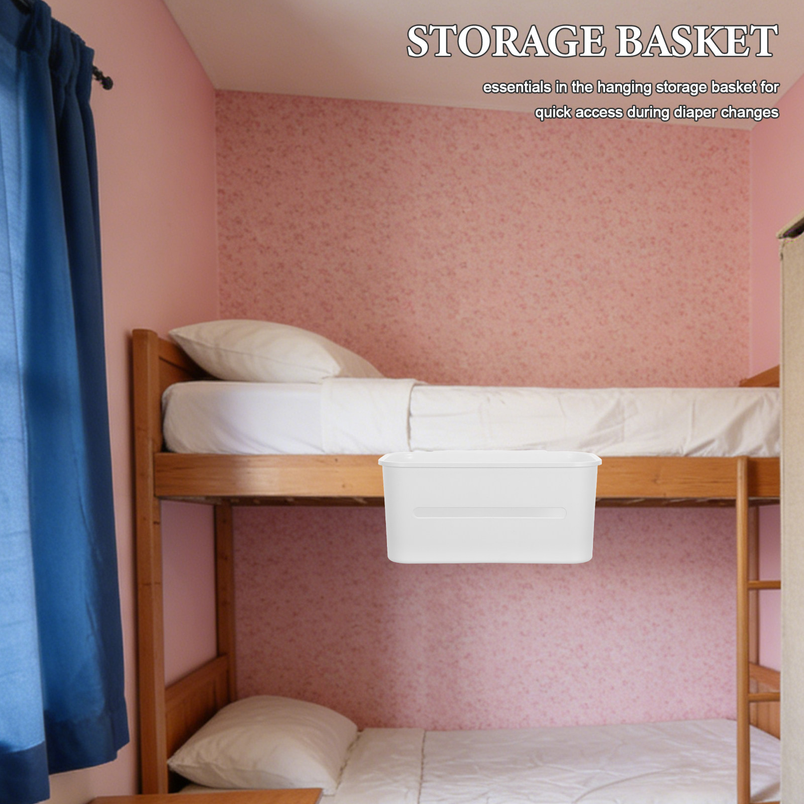 Baby Nursery Basket - Hängender Aufbewahrungskorb für Babybett, Organizer für