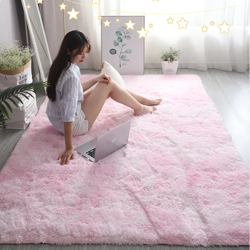 Baby Nursery Rug - Rosa Kinderteppich für Mädchen, Schlafzimmerdekoration, nordische