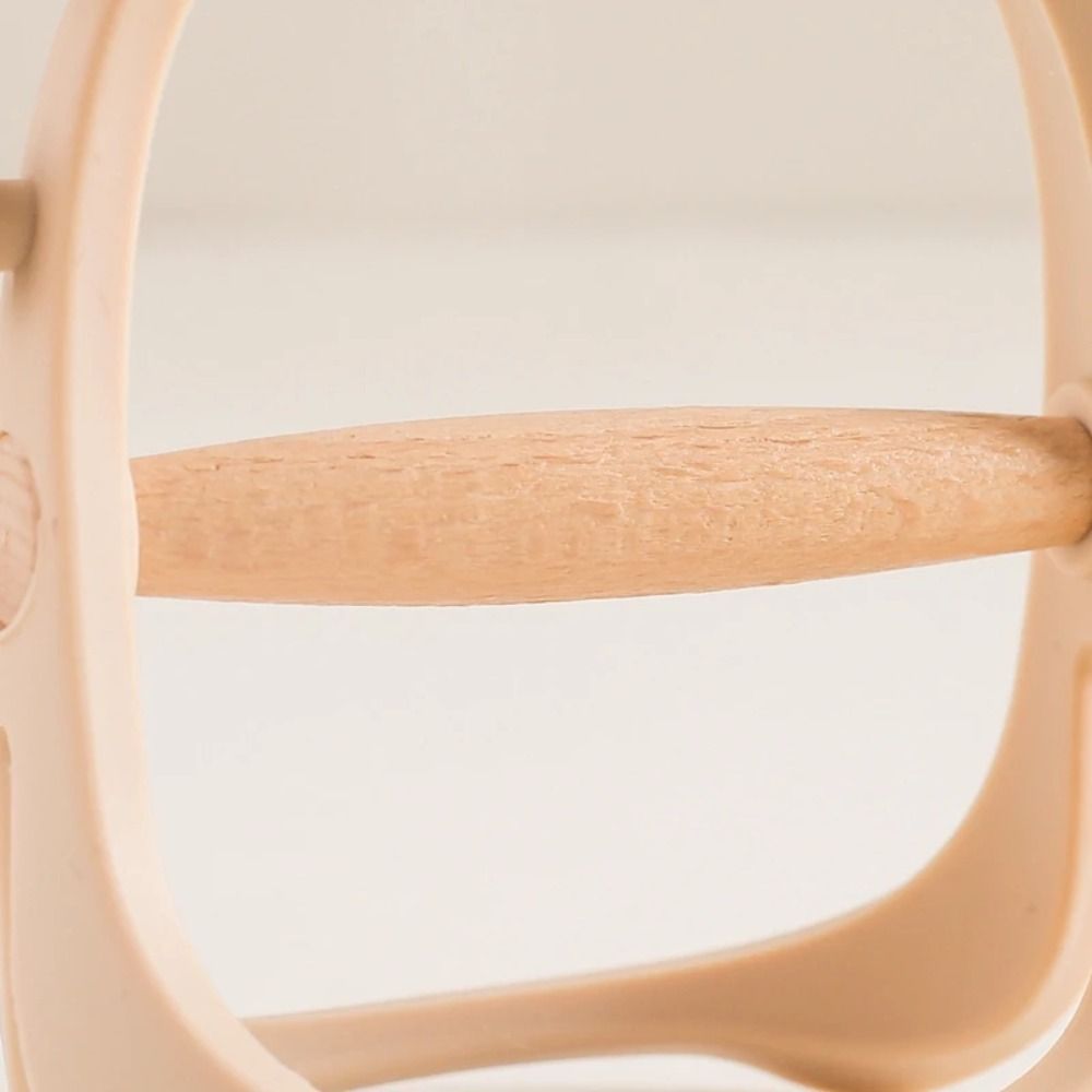 Baby Nursery Colors - Niedlicher Lebensmittelechter Silikon-Dinosaurier-Beißring mit Abnehmbarem Holzteil