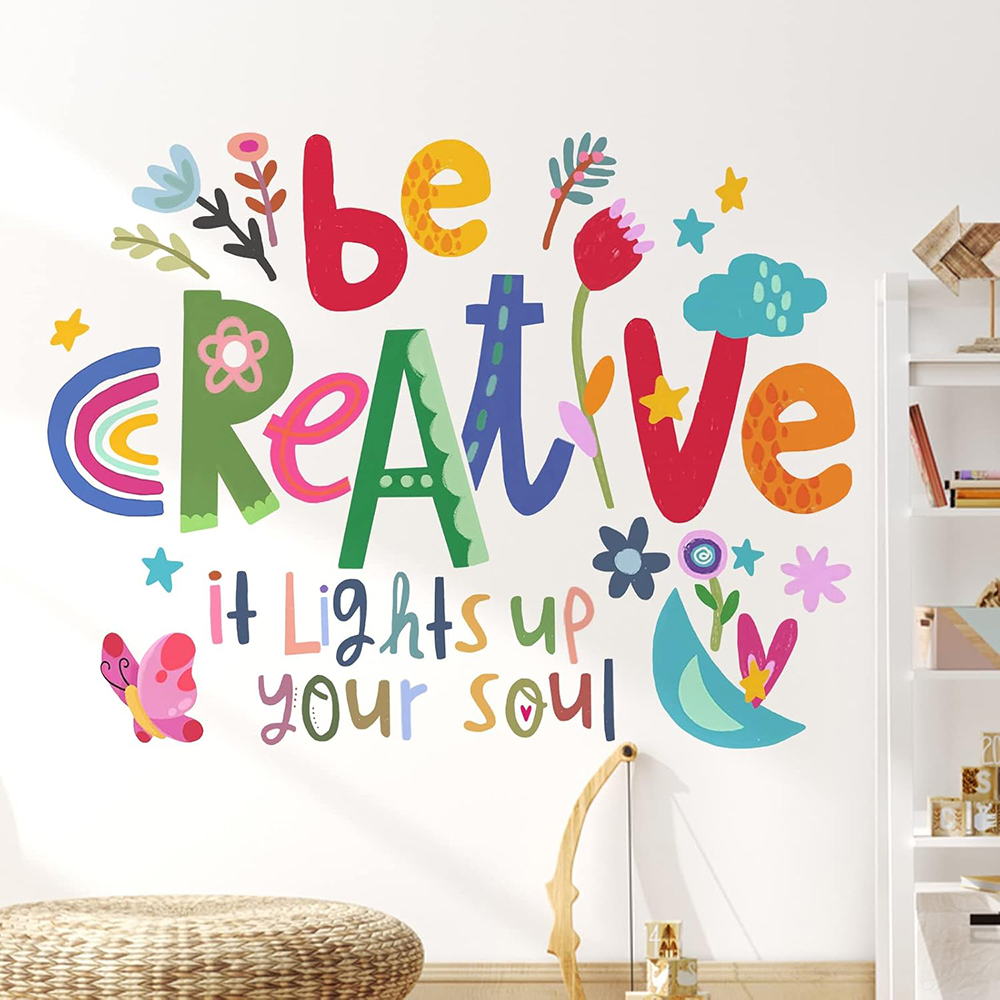 Baby Nursery Quotes - Be Creative Wandaufkleber mit inspirierendem Zitat,