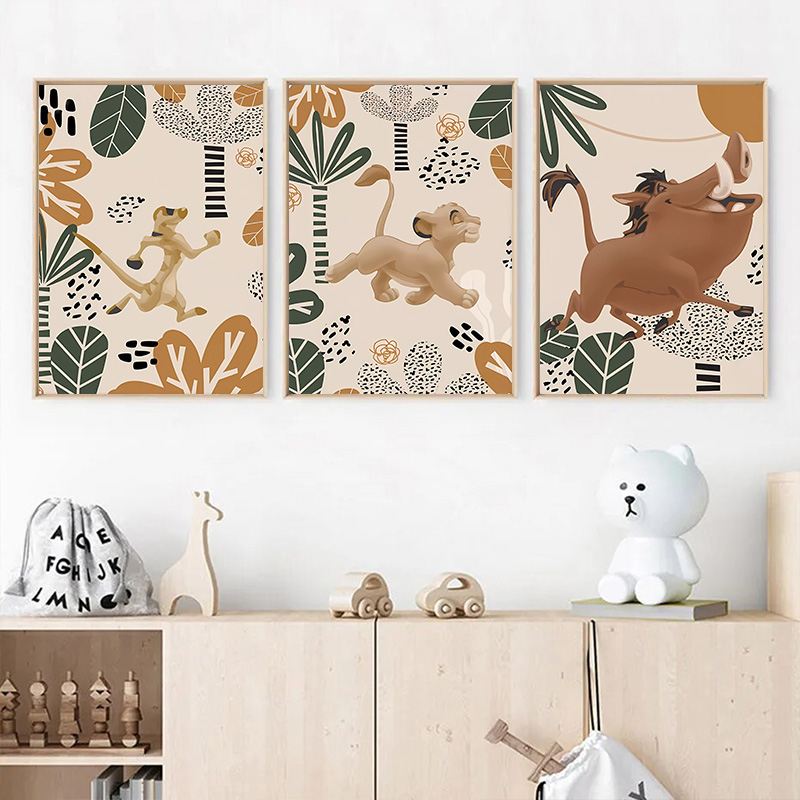 Baby Nursery Images - Kid Lion King Boho Poster und
