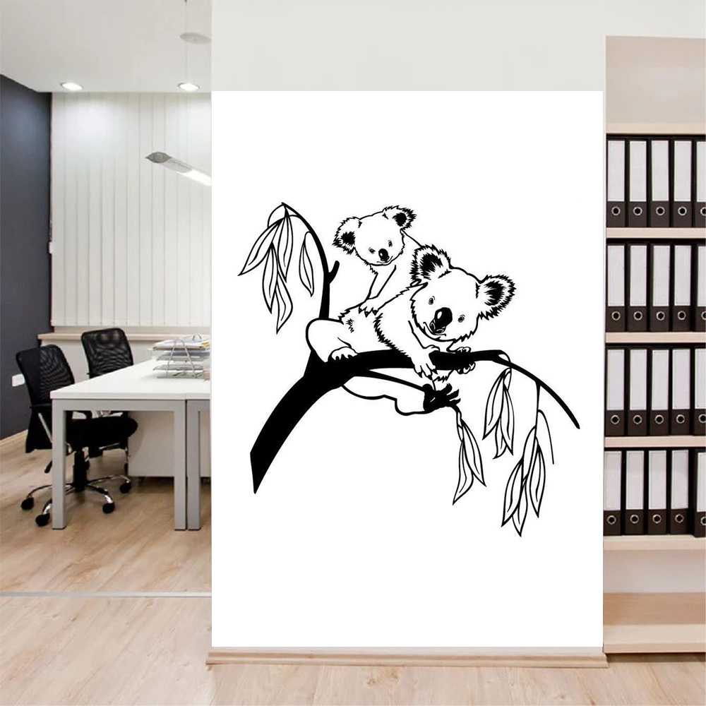 Baby Nursery Tree - Abnehmbare Baumzweige, Koalabär, Babyzimmer, Wandtattoo, Kunst-Dekor-Aufkleber,