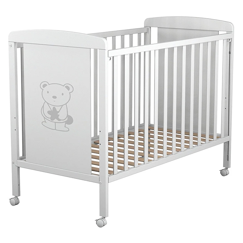 Convertible Crib Set - Multifunktionales Neugeborenen-Holz-Babybett-Set mit Zubehör, Umwandelbar zum