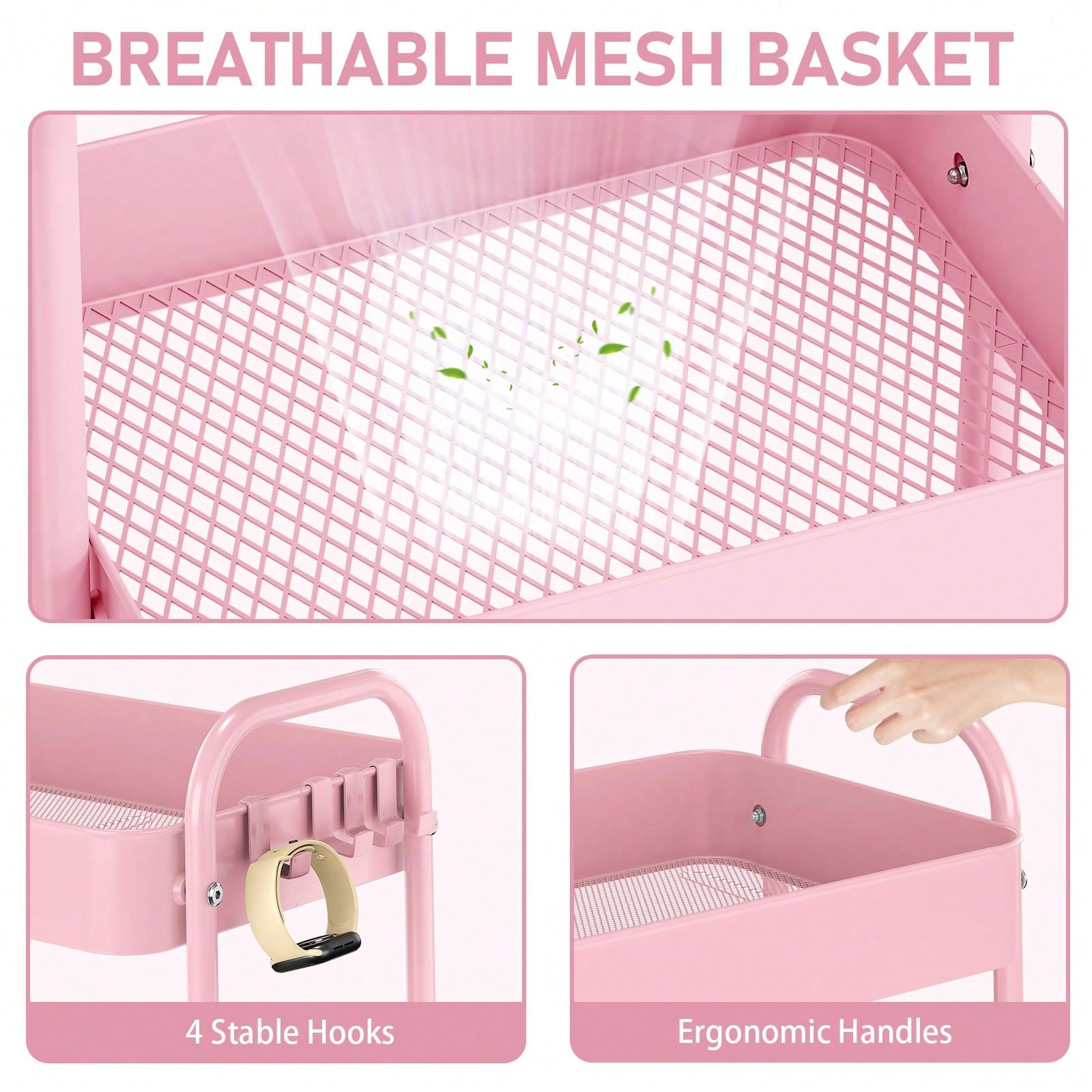 3-stufiger Metall-Rollwagen mi – Baby Nursery Basket Bewertung und Preis