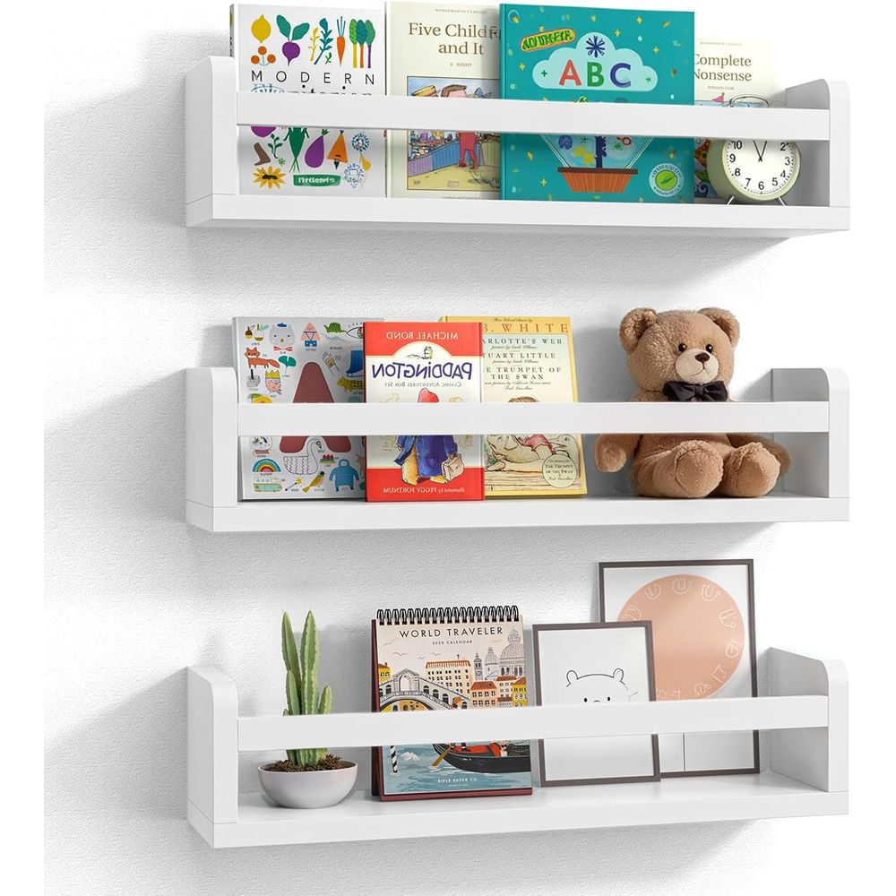 Weißes Holz-Bücherregal-Set fü – Baby Nursery Bookshelf Bewertung und Preis
