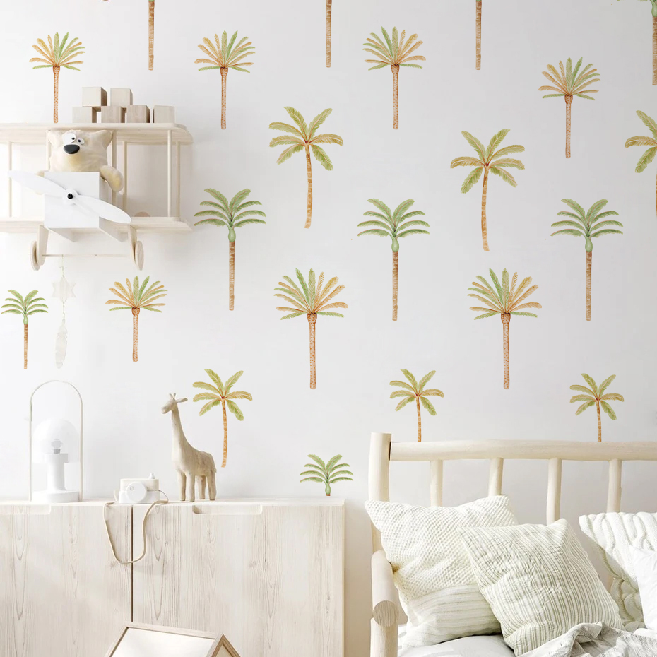 Boho Kokospalme Wandaufkleber  – Baby Nursery Tree Bewertung und Preis