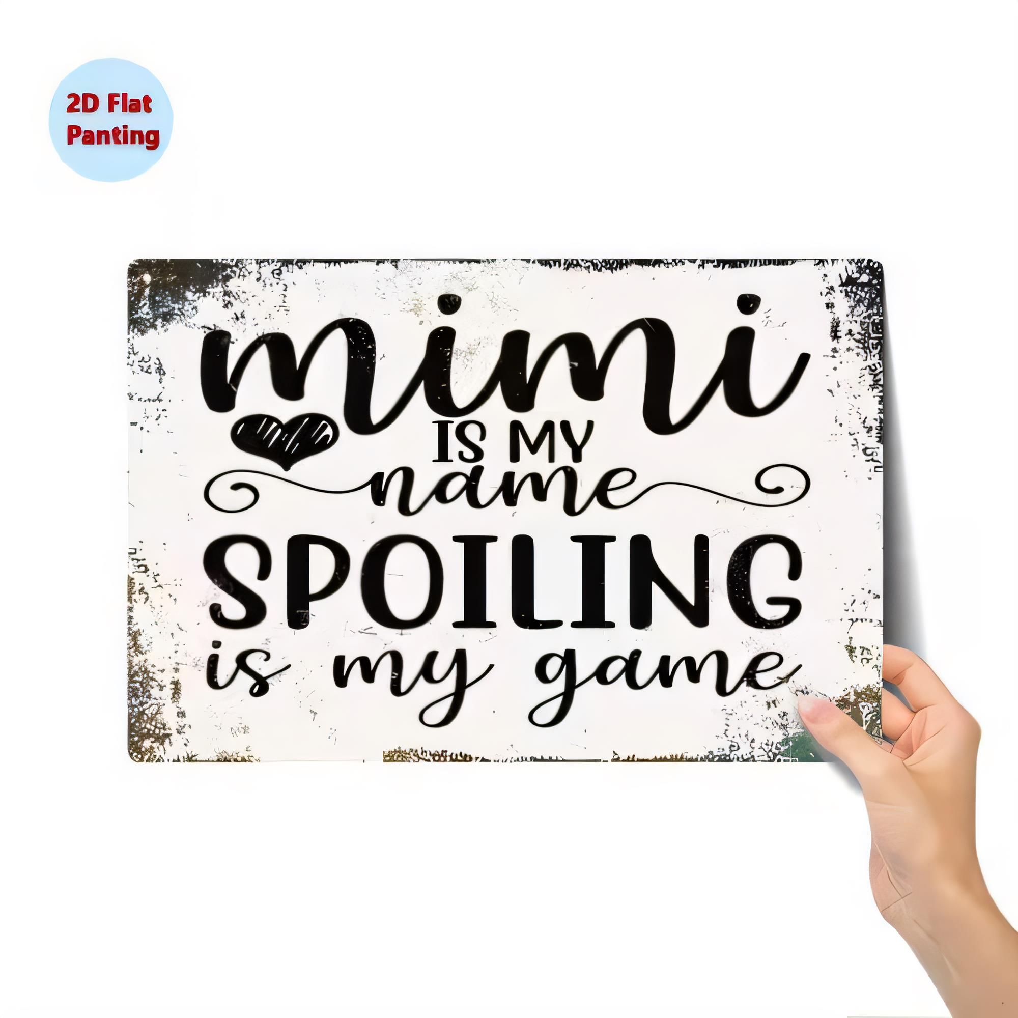 Blechschild „MIMI IS NAME“ – „ – Baby Nursery Quotes Bewertung und Preis
