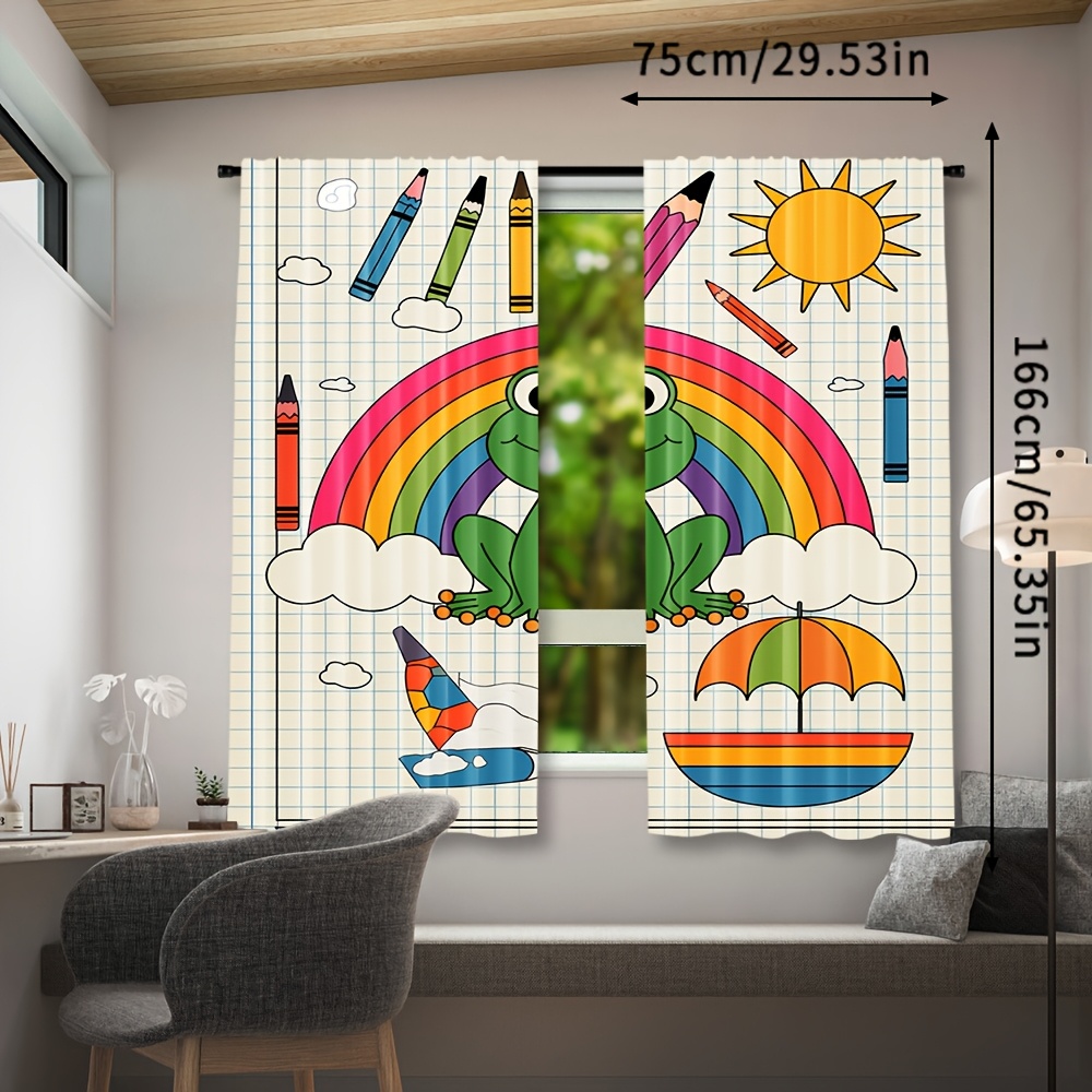 Niedlicher Regenbogen-Frosch-V – Baby Nursery Colors Bewertung und Preis