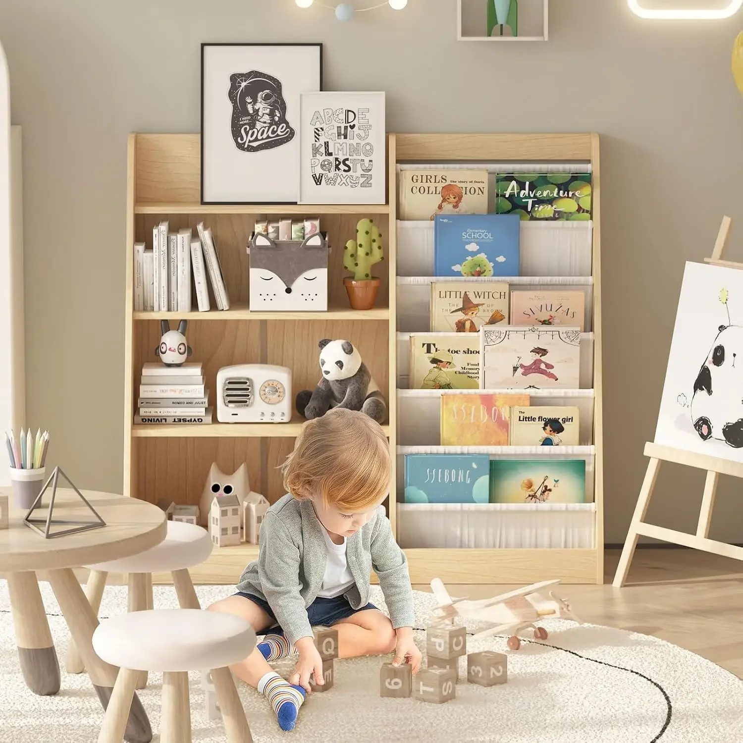 4-stufiges Kinder-Bücherregal, – Baby Nursery Bookshelf Bewertung und Preis