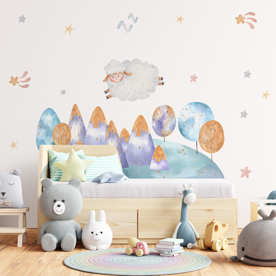 Wandaufkleber mit Cartoon-Moti – Baby Nursery Tree Bewertung und Preis