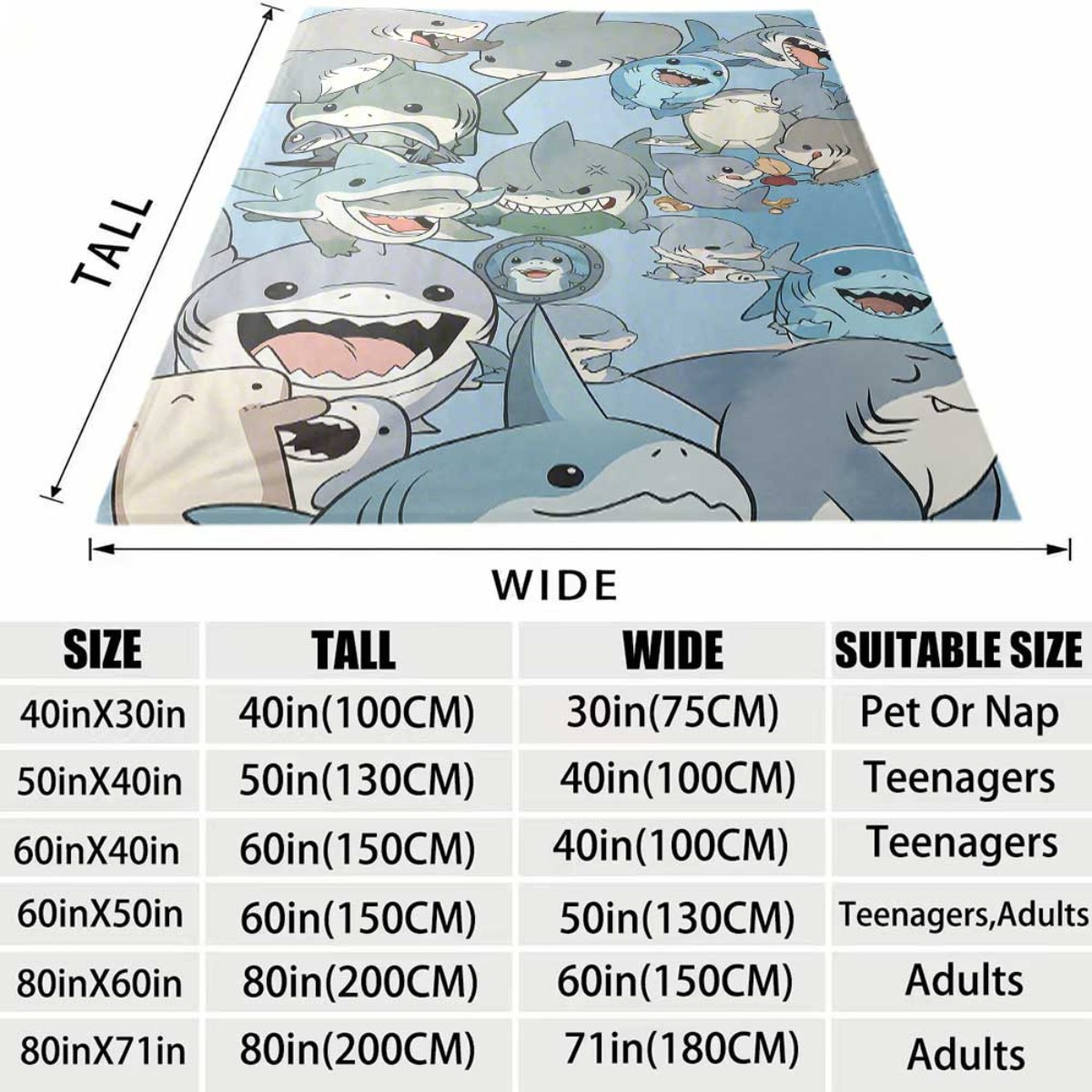 Große Cartoon Babyhai-Fleece-D – Baby Nursery In Hospital Bewertung und Preis