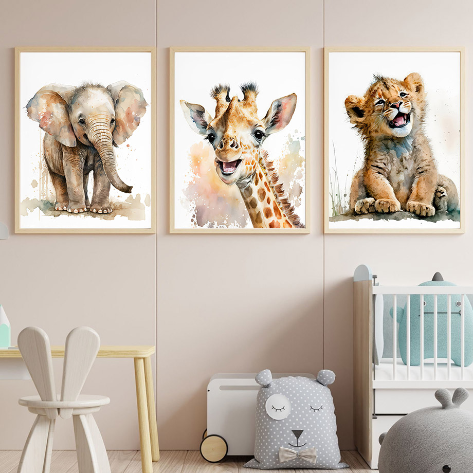 Elefant, Giraffe, Löwe, Tiger, – Baby Zebra Nursery Bewertung und Preis