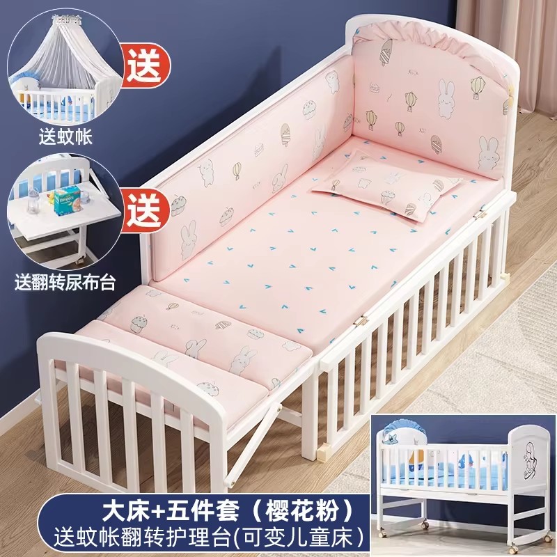 Babybett aus Holz mit Moskiton – Convertible Crib Set Bewertung und Preis