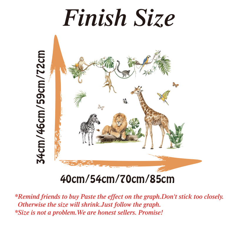 Große Dschungel Tier tropische – Baby Nursery Tree Bewertung und Preis