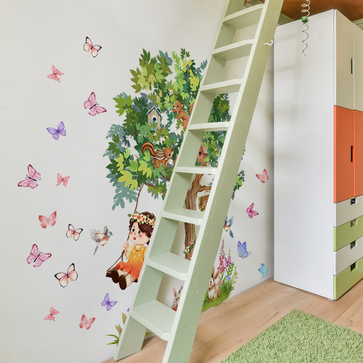 Baby Mädchen schwingend schwin – Baby Nursery Tree Bewertung und Preis