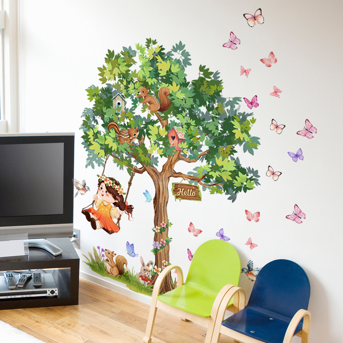 Baby Mädchen schwingend schwin – Baby Nursery Tree Bewertung und Preis