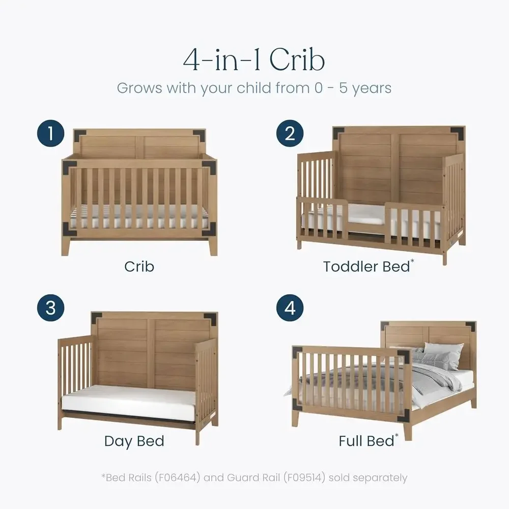 Lucas Design 4-in-1 Umwandelba – Convertible Crib Set Bewertung und Preis