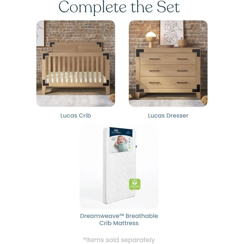 Lucas Design 4-in-1 Umwandelba – Convertible Crib Set Bewertung und Preis