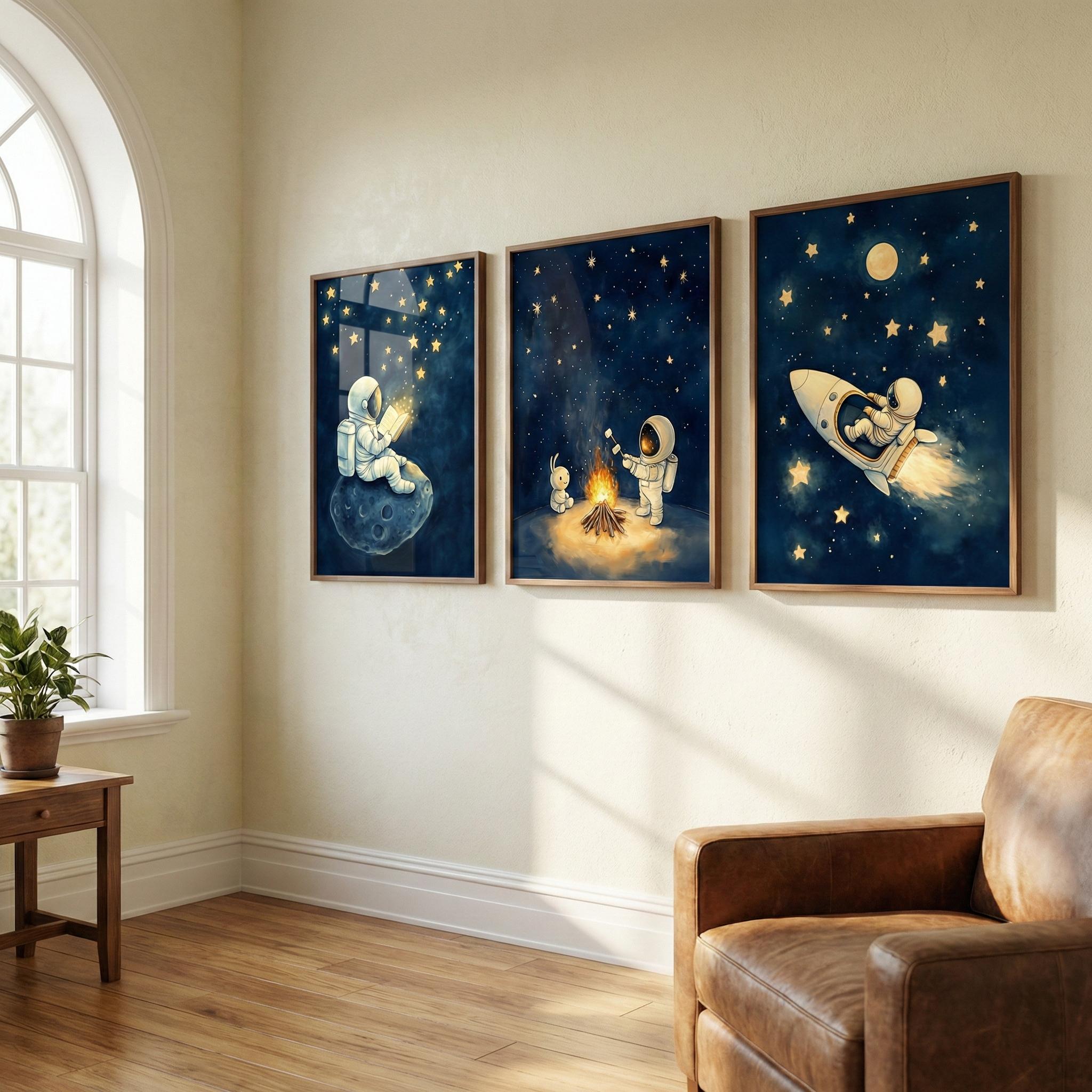 Astronaut Weltraum Wandkunst S – Baby Nursery Frames Bewertung und Preis