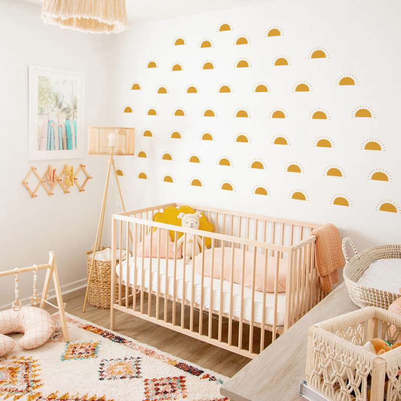 Boho Gelb Orange Halbe Sonne W – Baby Nursery Yellow Walls Bewertung und Preis