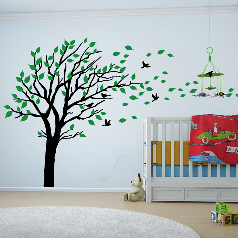 Große zwei Farben Baum Blätter – Baby Nursery Colors Bewertung und Preis