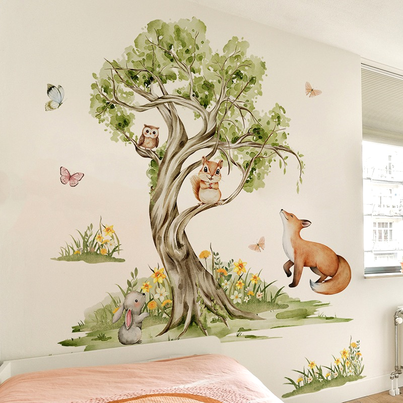 Wandaufkleber mit Aquarell-Wal – Baby Nursery Tree Bewertung und Preis