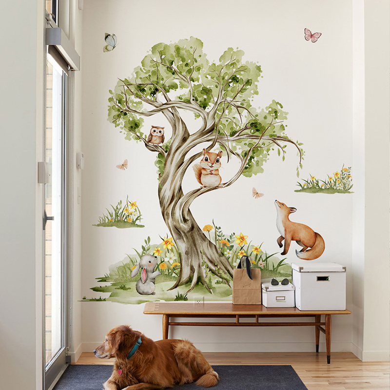 Wandaufkleber mit Aquarell-Wal – Baby Nursery Tree Bewertung und Preis