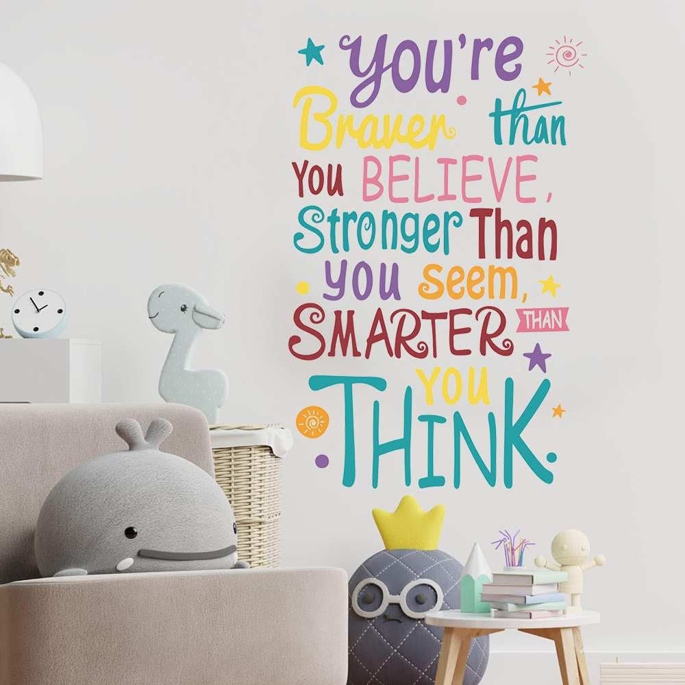 Wandaufkleber „You Are Brave S – Baby Nursery Quotes Bewertung und Preis