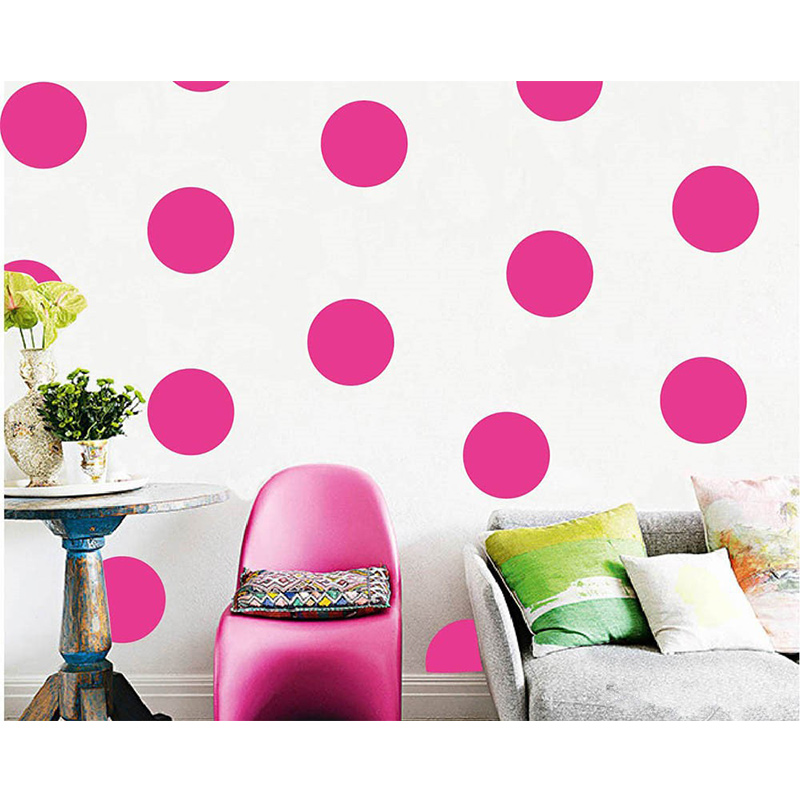Glänzende rosarote Tupfen Wand – Baby Nursery Yellow Walls Bewertung und Preis