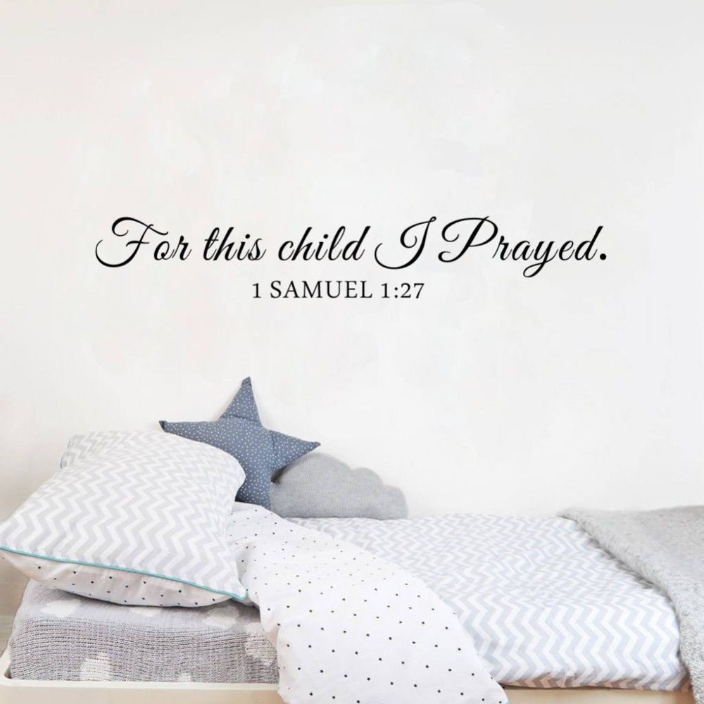 Für Dieses Kind ICH Beten Samu – Baby Nursery Quotes Bewertung und Preis