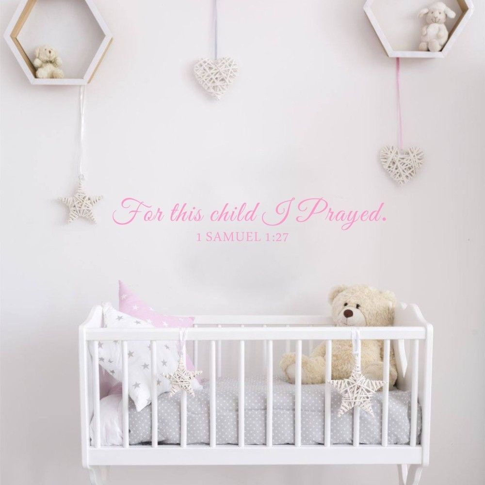Für Dieses Kind ICH Beten Samu – Baby Nursery Quotes Bewertung und Preis