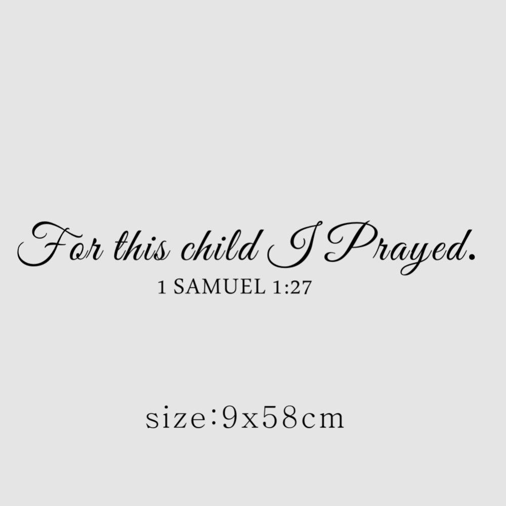 Für Dieses Kind ICH Beten Samu – Baby Nursery Quotes Bewertung und Preis
