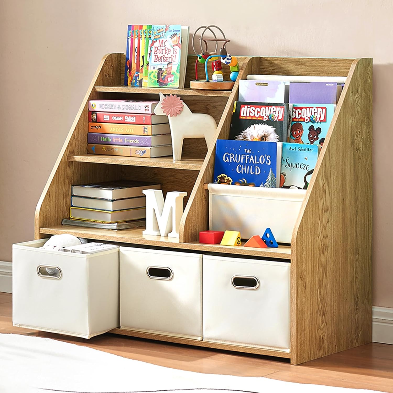 Montessori Holzregal & Spielze – Baby Nursery Bookshelf Bewertung und Preis