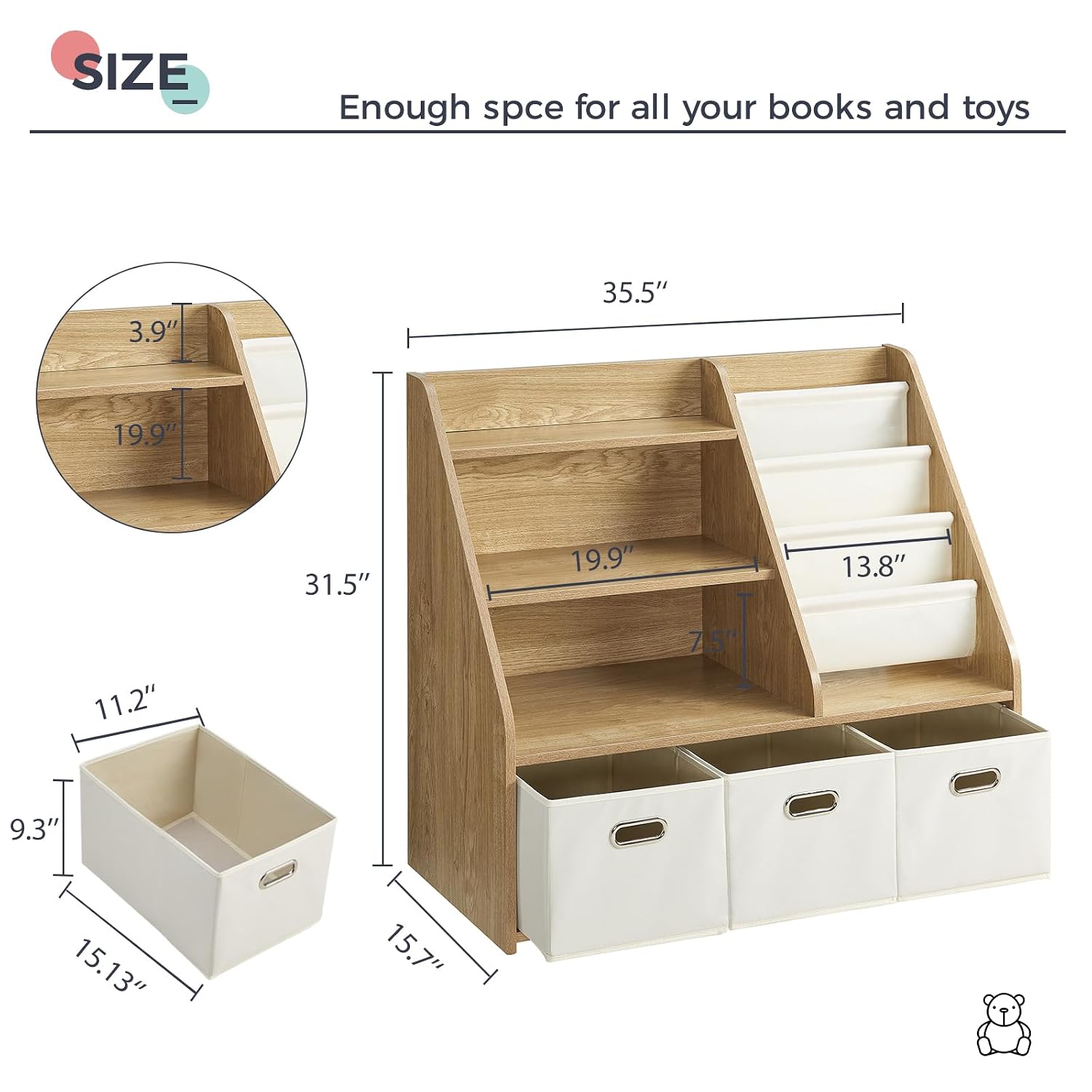 Montessori Holzregal & Spielze – Baby Nursery Bookshelf Bewertung und Preis