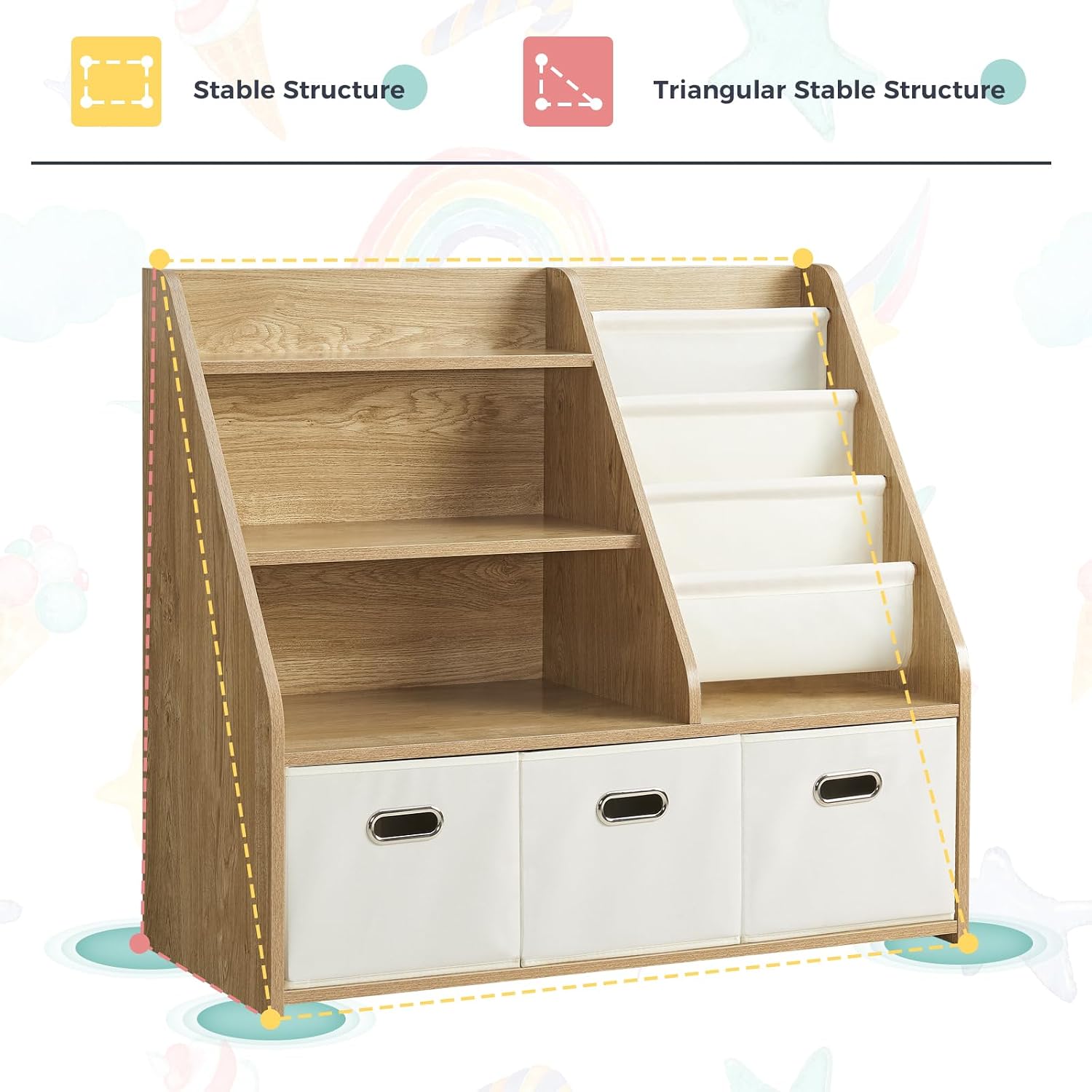 Montessori Holzregal & Spielze – Baby Nursery Bookshelf Bewertung und Preis