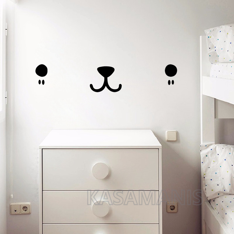 Nette Kawaii Gesicht Wand Kuns – Baby Nursery Art Bewertung und Preis