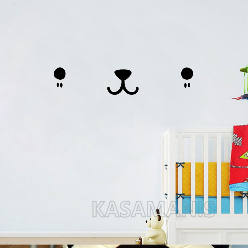 Nette Kawaii Gesicht Wand Kuns – Baby Nursery Art Bewertung und Preis