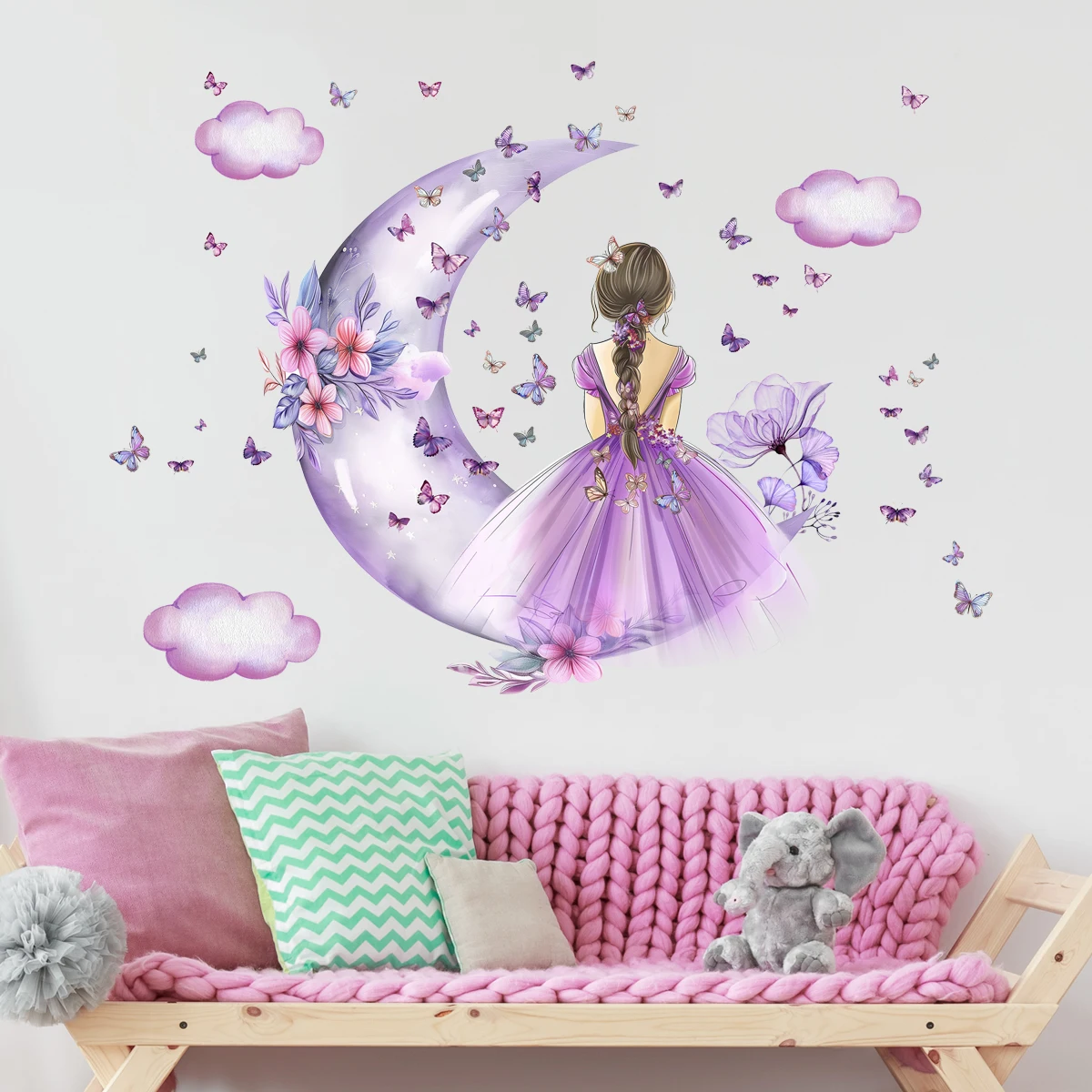 Mädchen Mond Schmetterlinge Wa – Baby Nursery Ideas Girl Bewertung und Preis