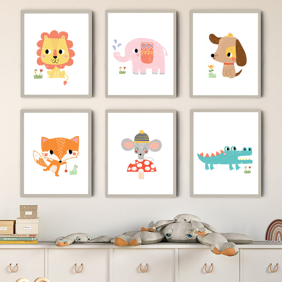Cartoon Baby Tier Kinderzimmer – Baby Zoo Nursery Bewertung und Preis