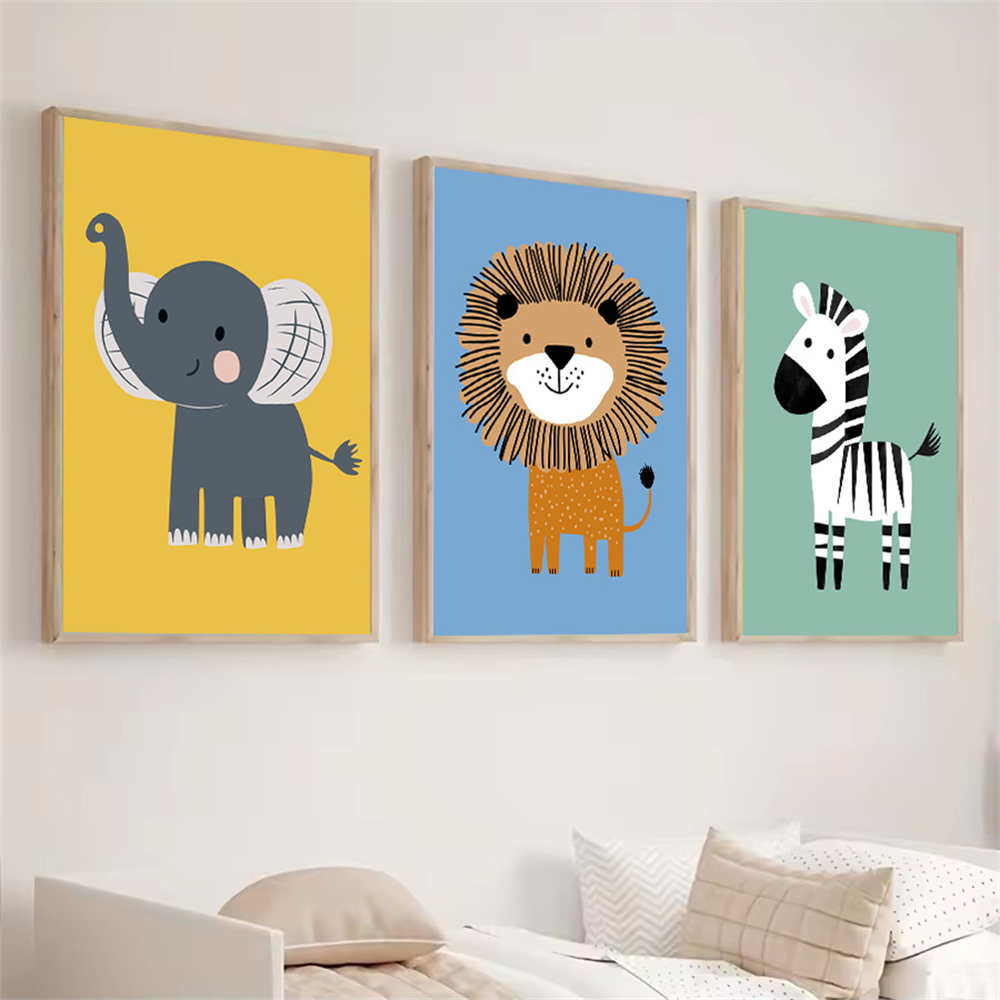 Cartoon Tier Löwe Zebra Elefan – Baby Zebra Nursery Bewertung und Preis
