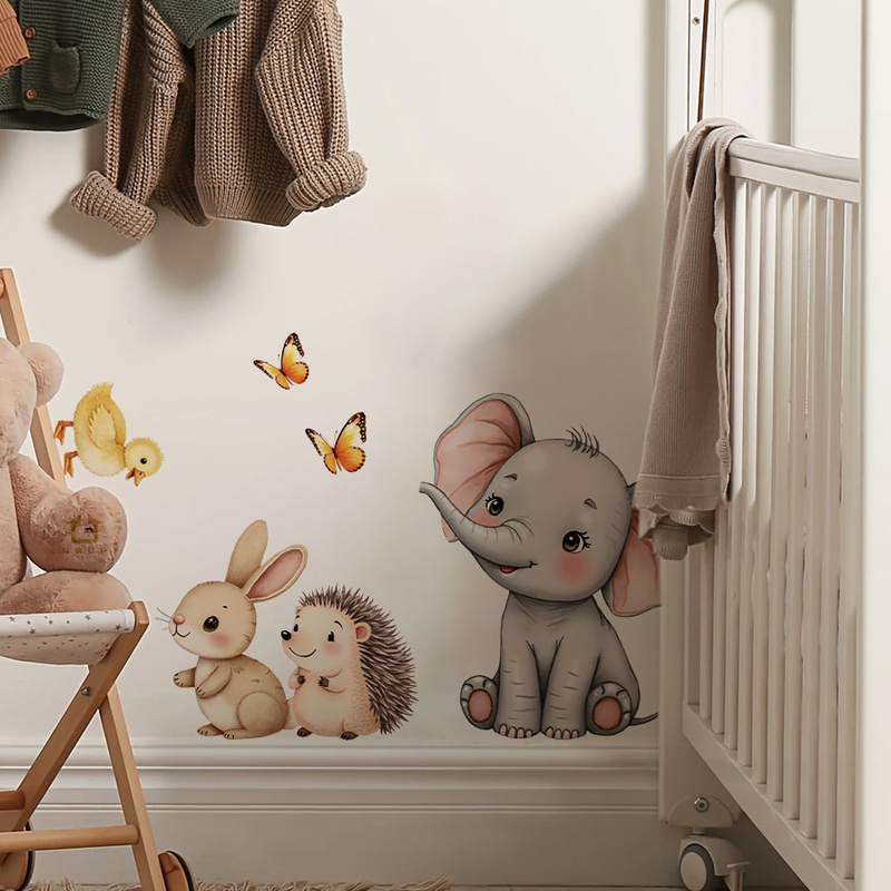 Cartoon-Tier-Wandaufkleber – E – Baby Nursery Pictures Bewertung und Preis